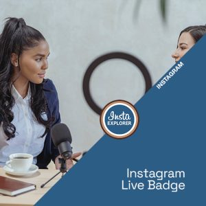 Instagram live badge